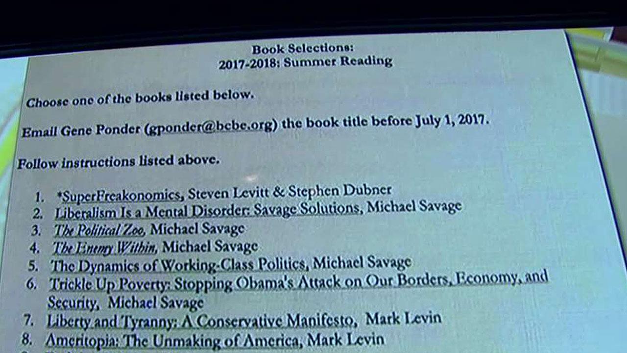 High school pulls plug on conservative summer reading list