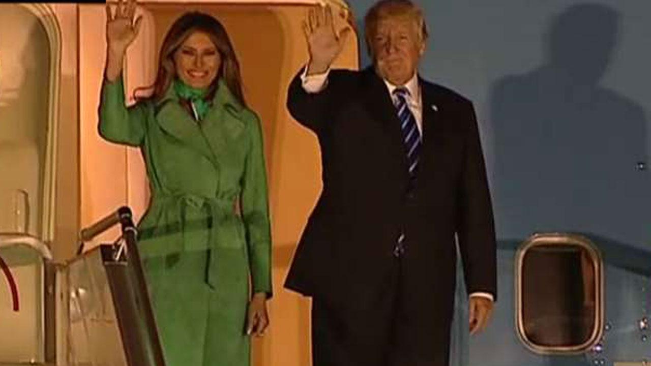 President Trump arrives in Poland ahead of G-20 summit
