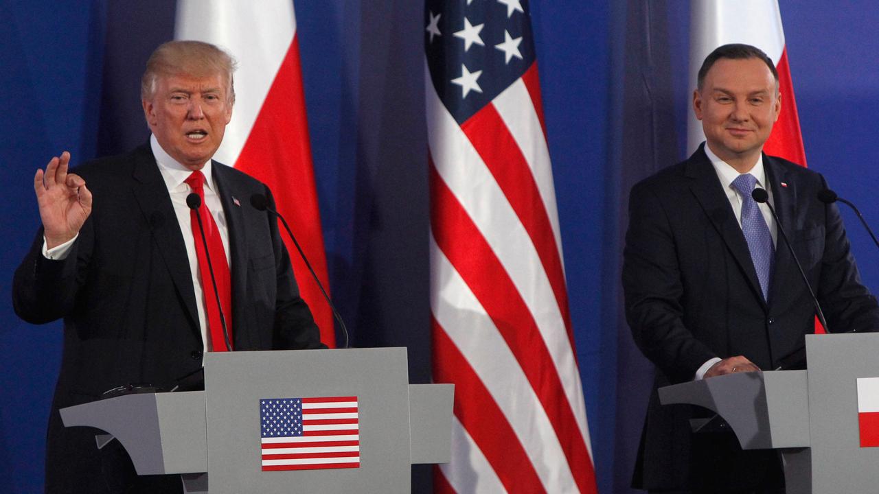 Trump and Polish President Duda give joint press conference