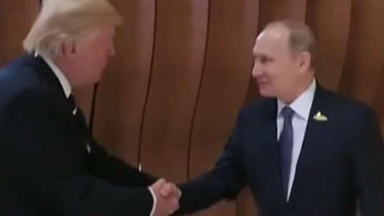 President Trump and Vladimir Putin meet face-to-face