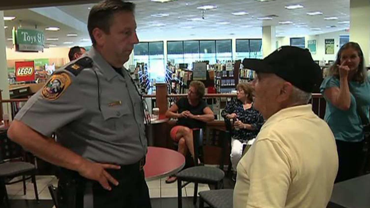 New Jersey police hold 'coffee with cops' event