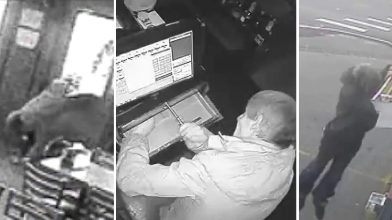 Watch 'worst burglar' completely botch bar robbery