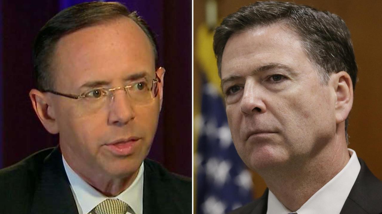 Rosenstein on the firing of Comey and appointment of Mueller