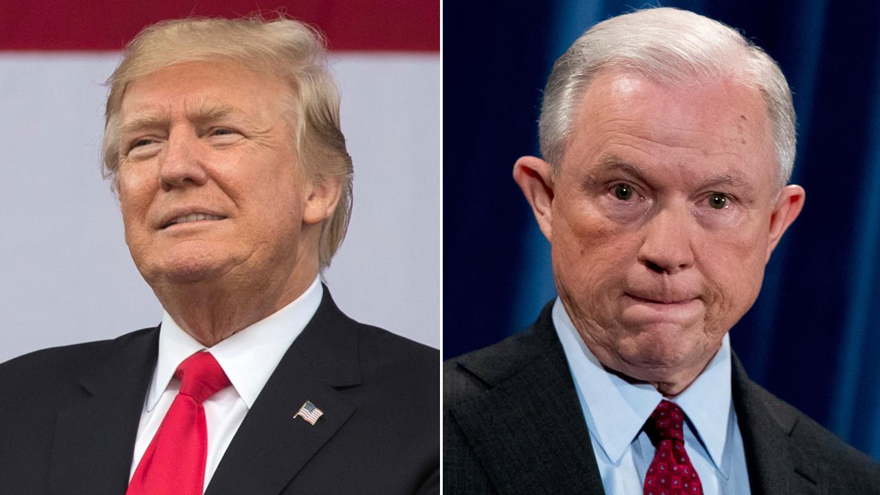 Trump targets Sessions for 'weak' position on Clinton