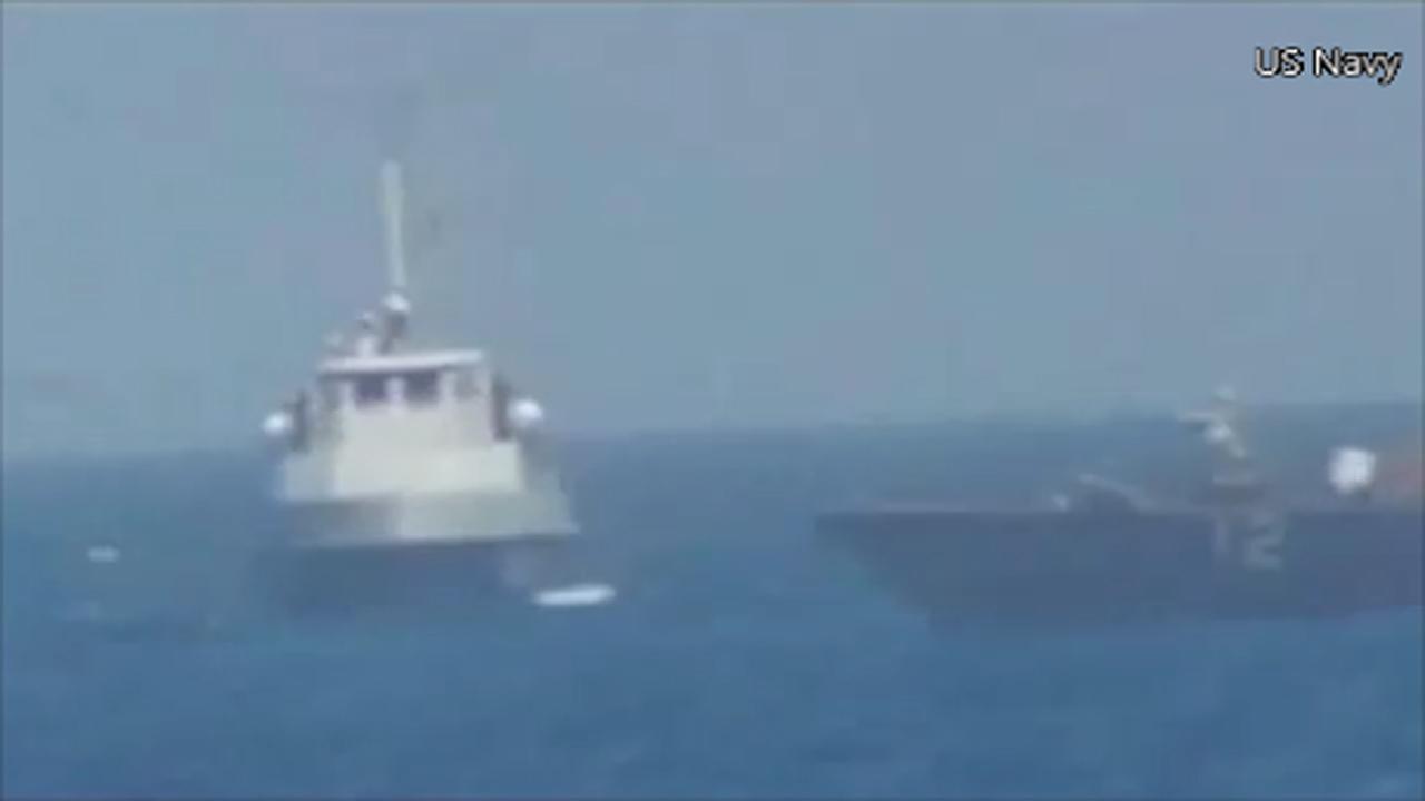 USS Thunderbolt fires warning shots at Iranian vessel