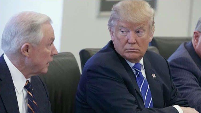 What is point of Trump attacking Sessions?