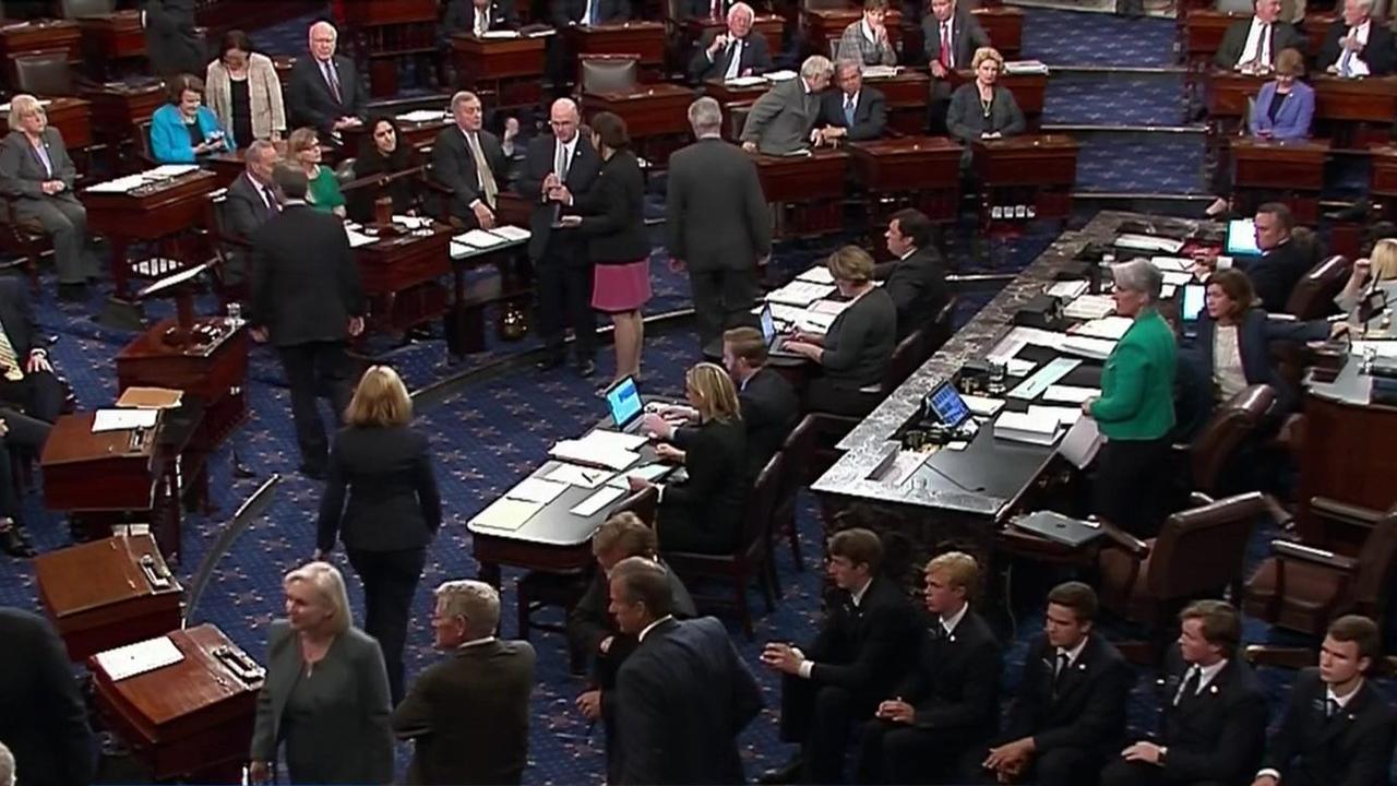 Senate Republicans win health care bill showdown