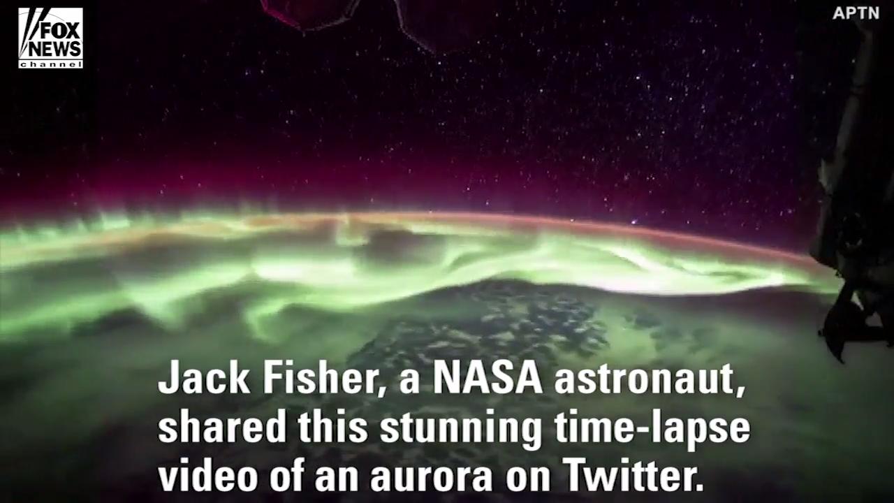 Aurora from space: Stunning time-lapse video