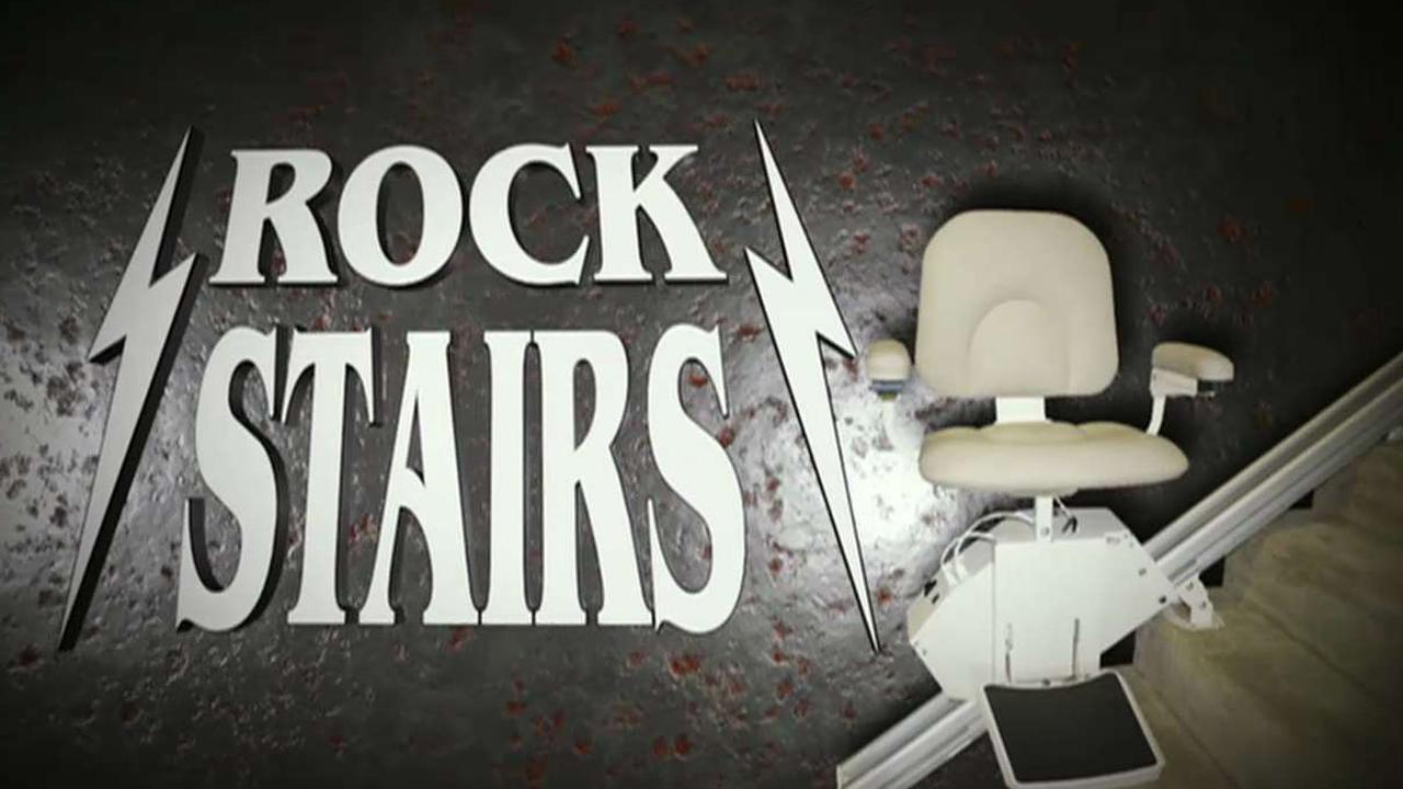 Rock stairs: Unofficial tour sponsor for the Rolling Stones