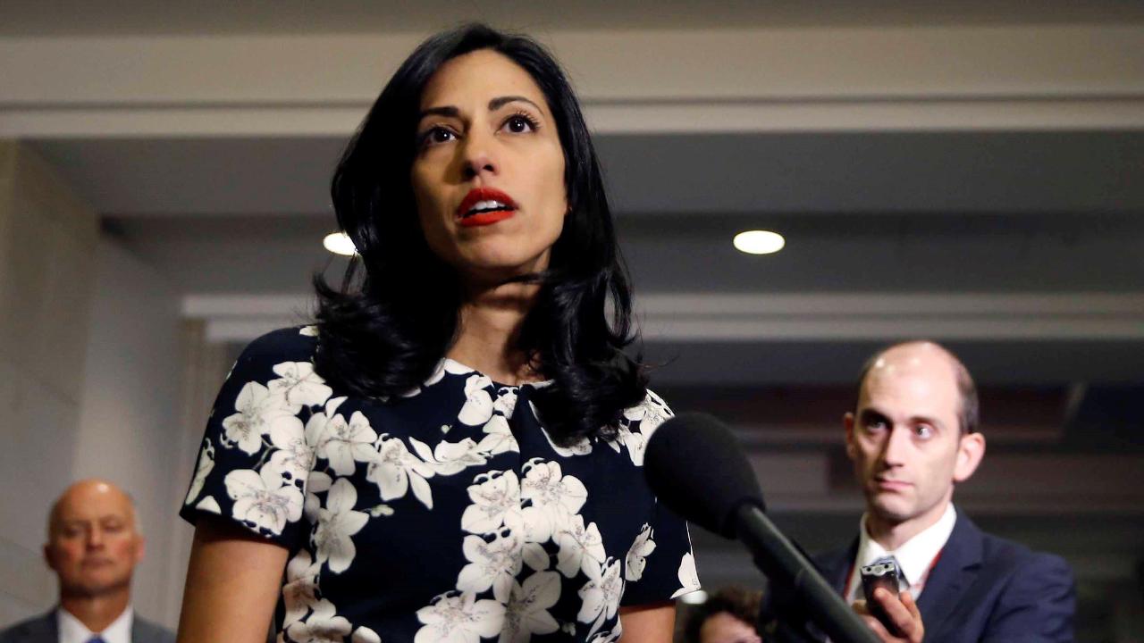 Did Huma send classified info over email?