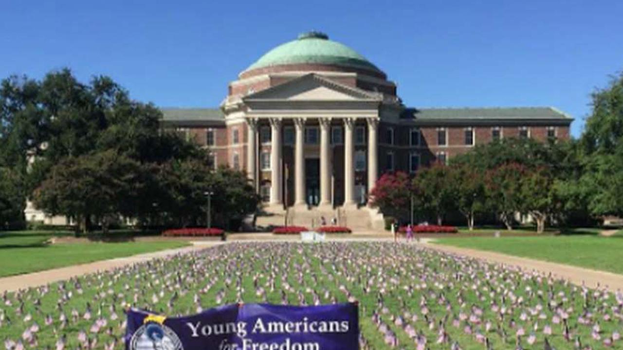 Texas college deems 9/11 memorial flags 'offensive'
