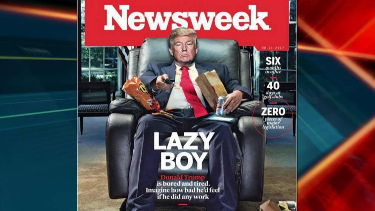 'Lazy Boy'? Newsweek cover of President Trump sparks debate