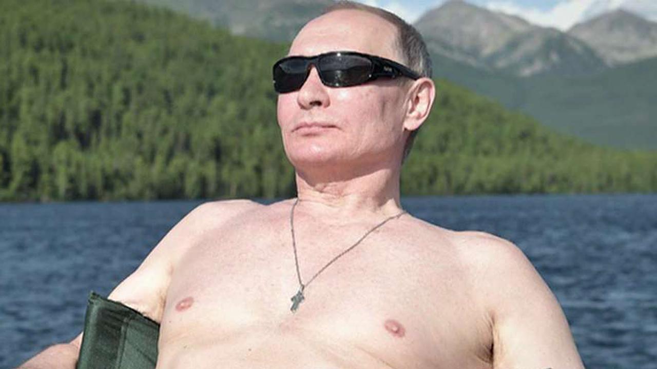 Putin vacationing shirtless in Siberia