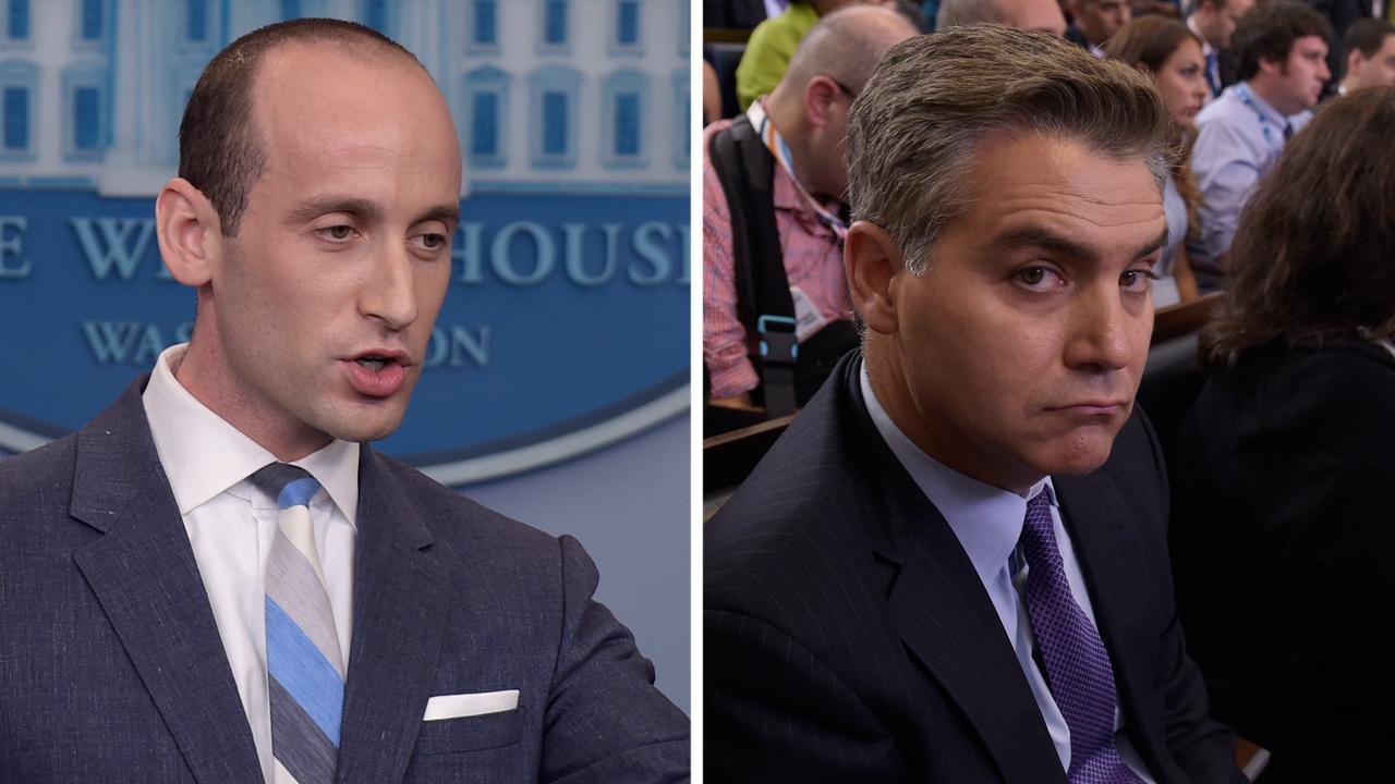 Jim Acosta, Stephen Miller rumble at the White House
