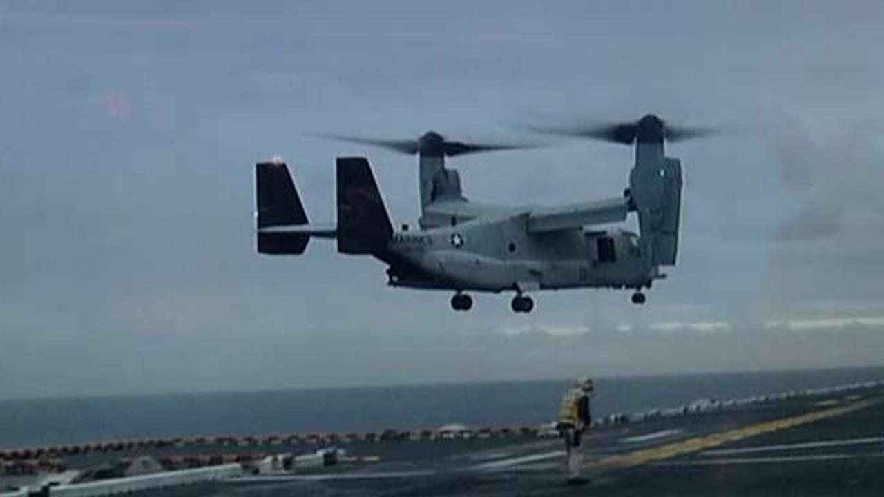 Marines declare 3 missing from Osprey crash 'deceased'
