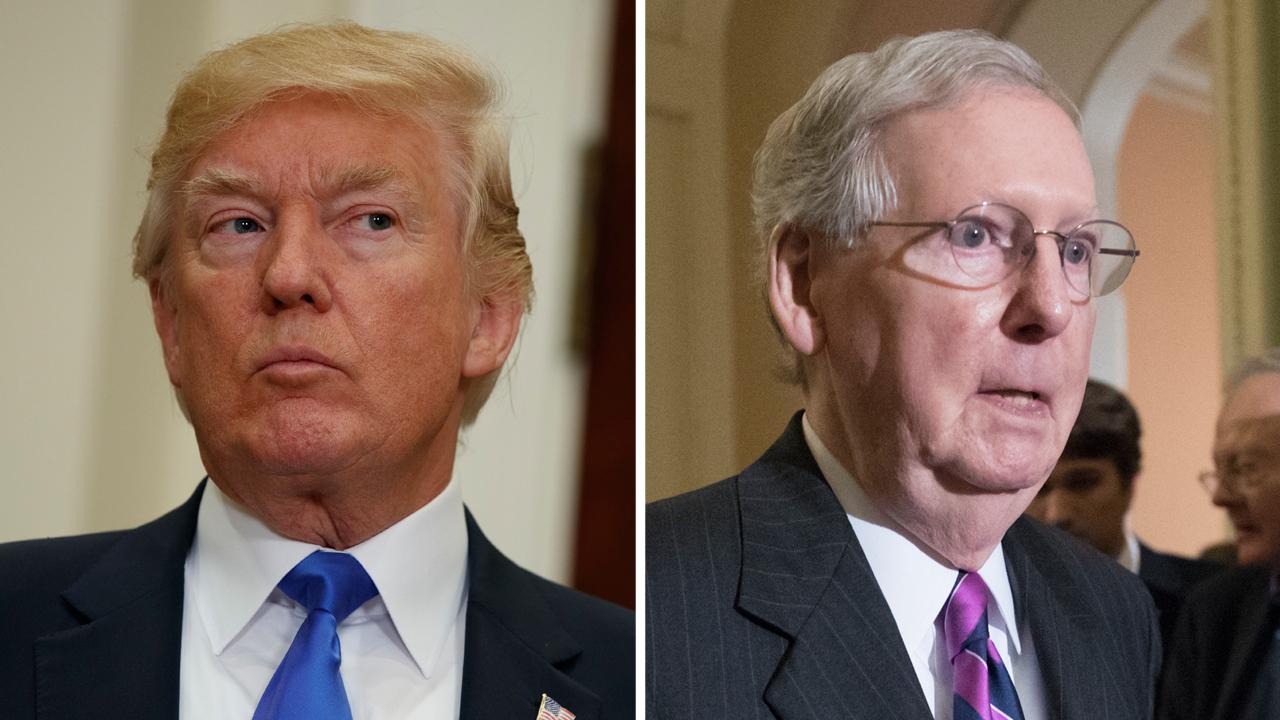 The difficult working relationship between Trump-McConnell