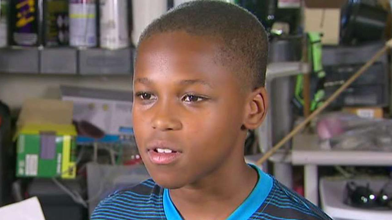 Young boy invents device to prevent hot car deaths