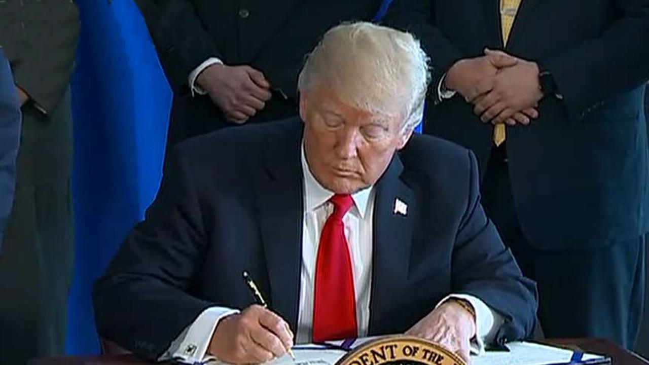 Trump signs landmark legislation to reform the VA 
