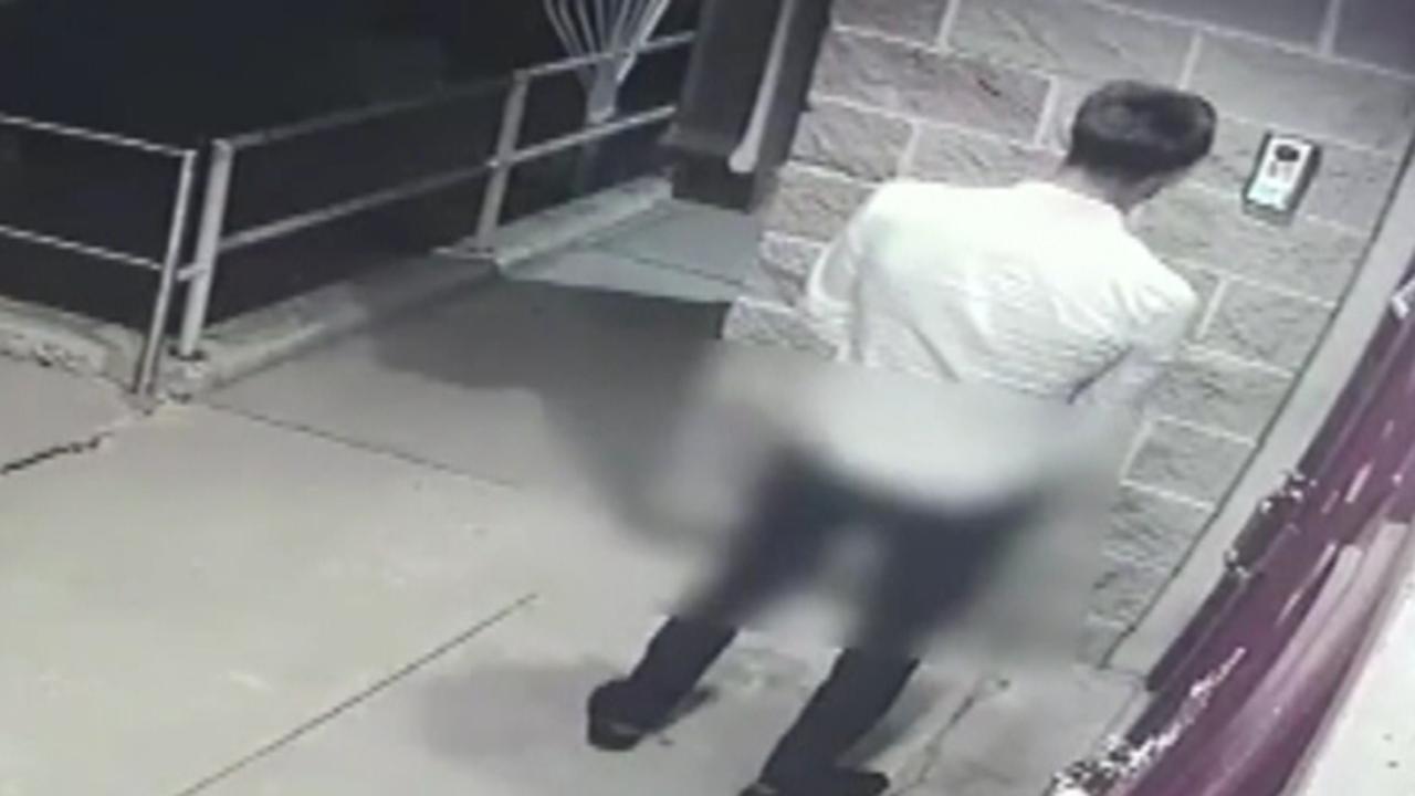 Man caught on camera urinating on synagogue