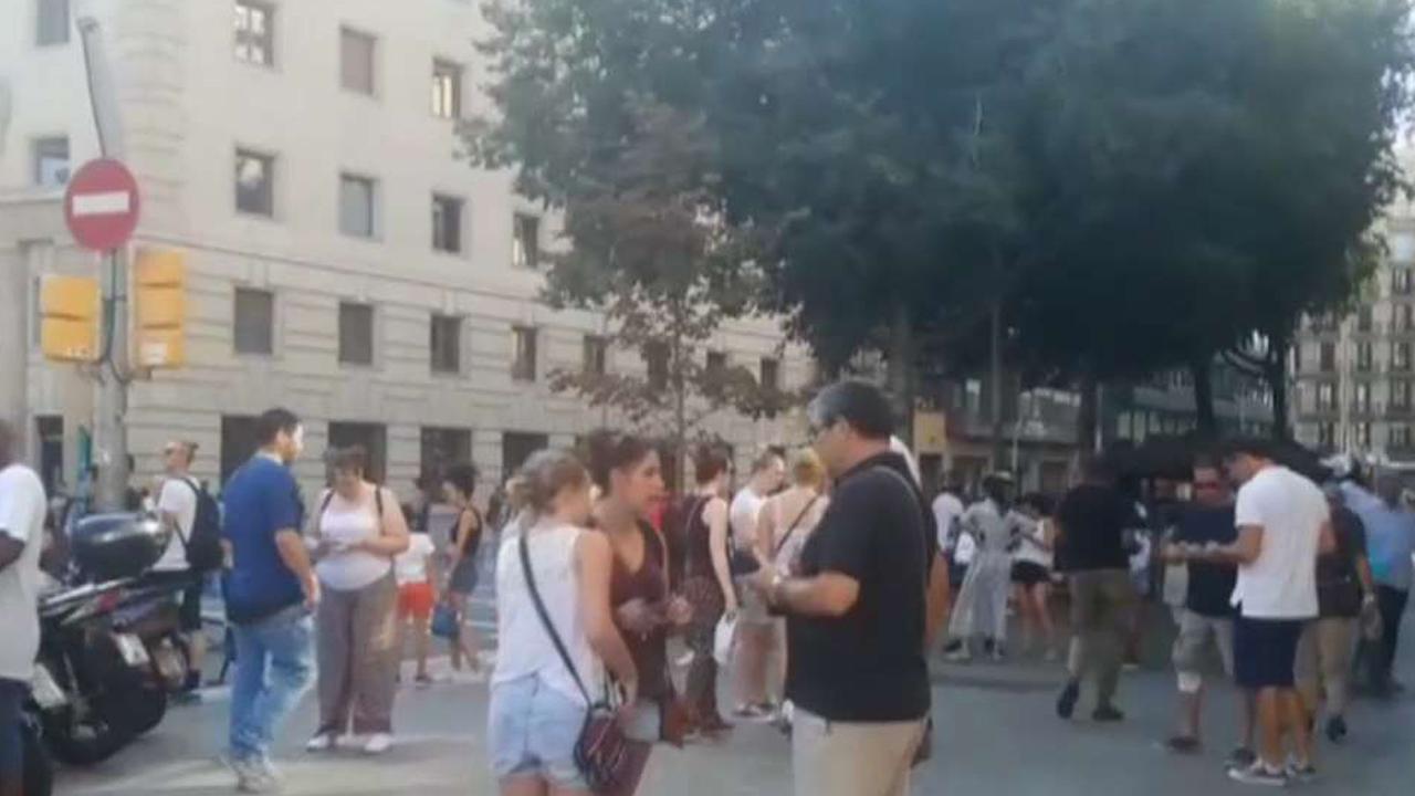 Injuries Reported After Van Hits Pedestrians In Barcelona Fox News Video