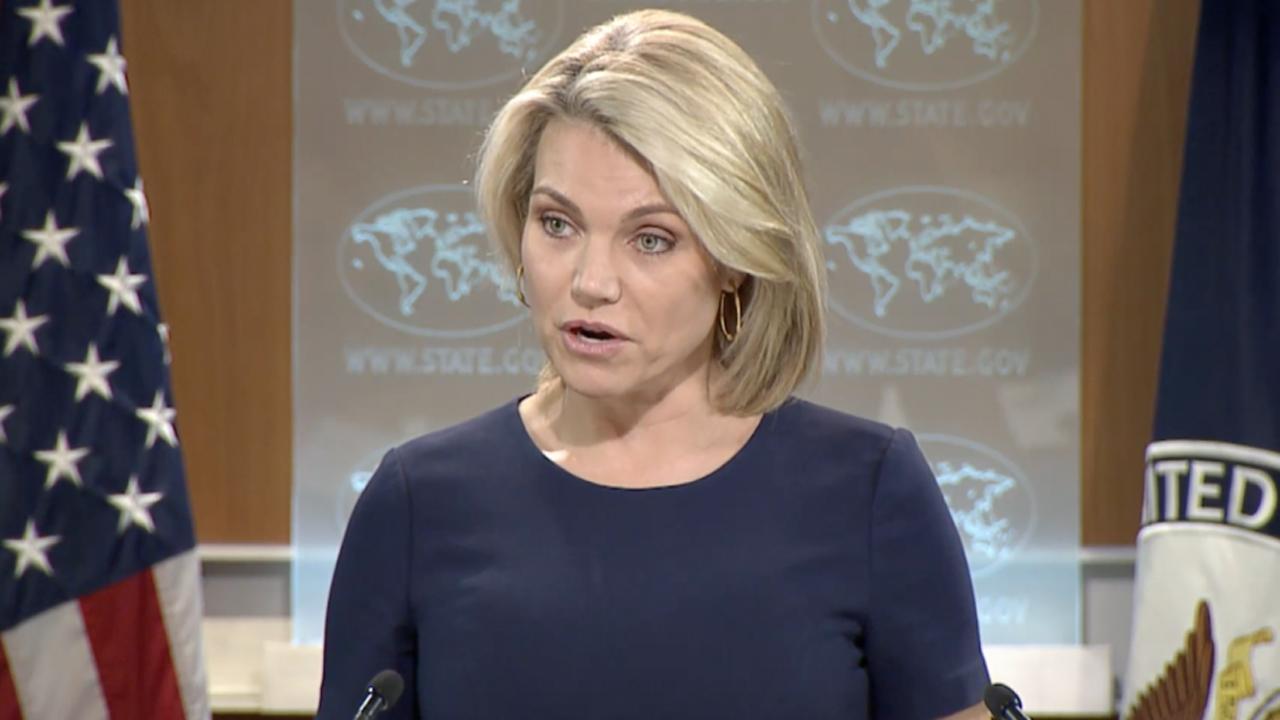 State Department briefing with Heather Nauert