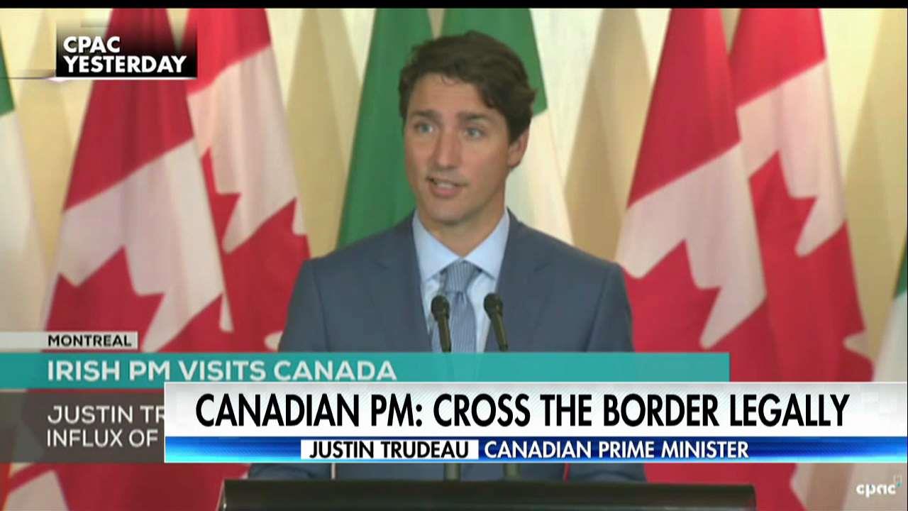 Trudeau asks immigrants to enter legally