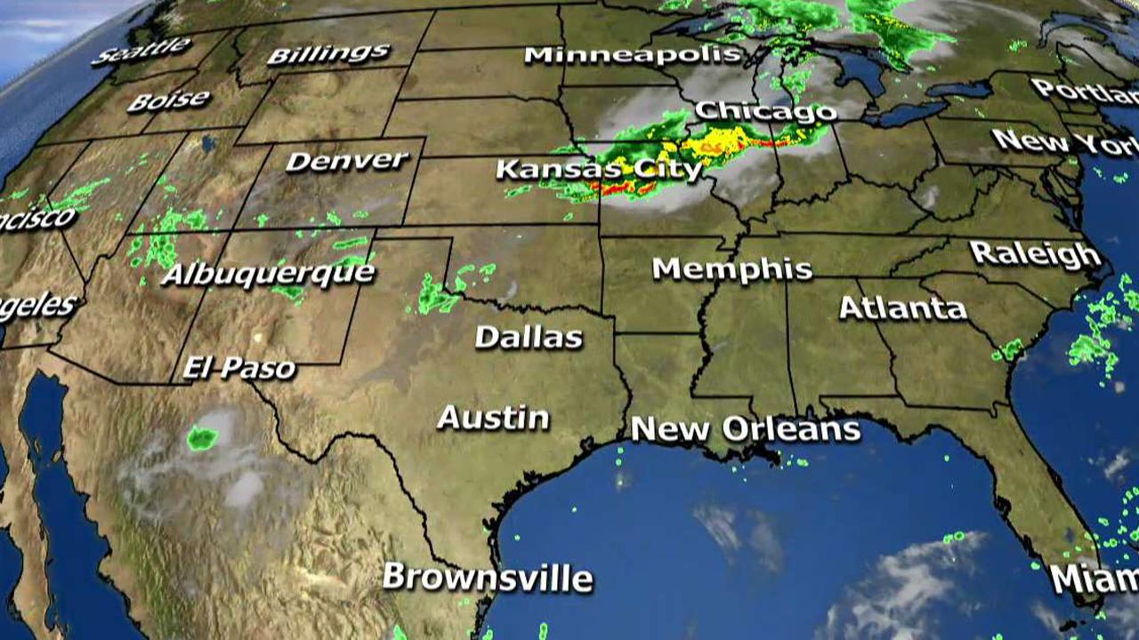 National forecast for Tuesday, August 22