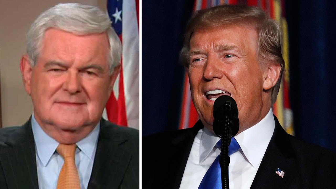 Gingrich: Trump's Afghanistan speech was courageous