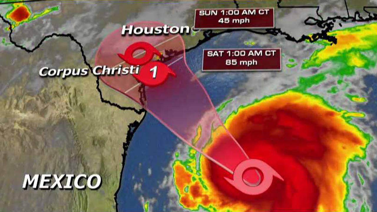 Tropical storm Harvey on-track to become a hurricane