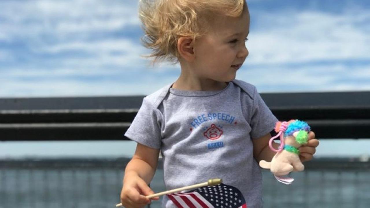 ACLU attacked online over photo of white baby with US flag