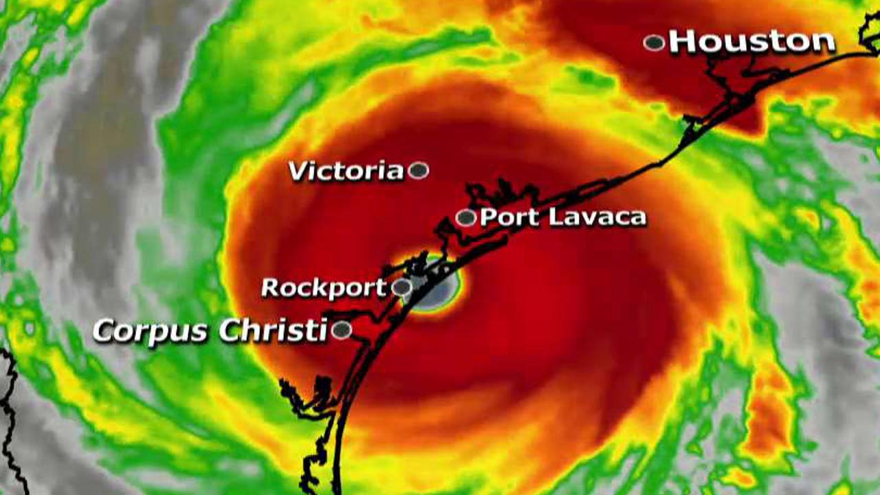 Hurricane Harvey makes landfall in Texas
