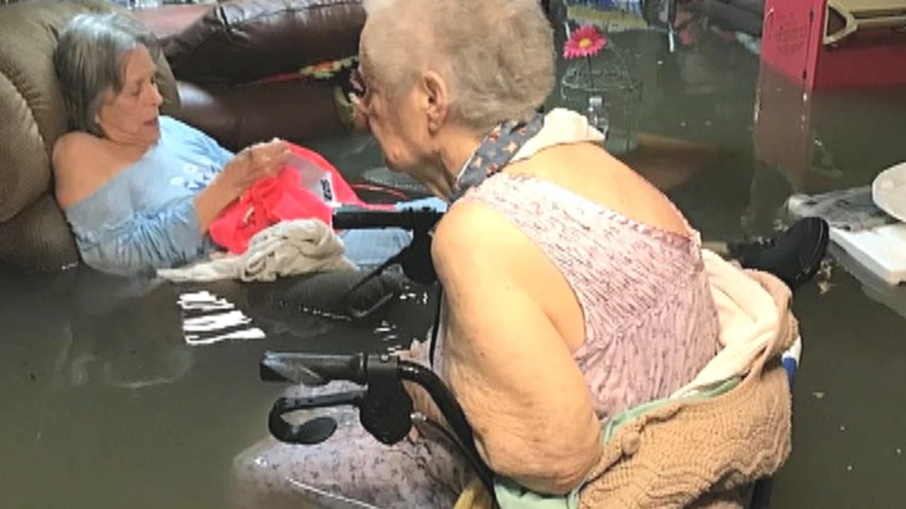 Nursing home patients rescued from floodwaters