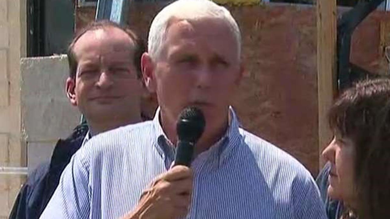 Pence tells Harvey victims 'we are with you' 