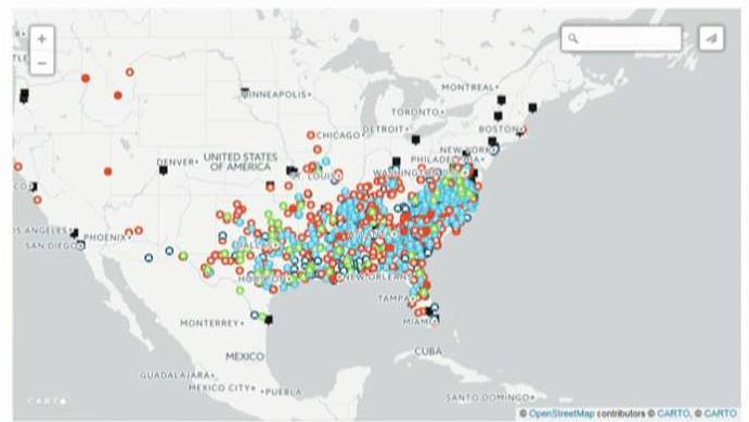 Warning of bloodshed with new map of Confederate monuments