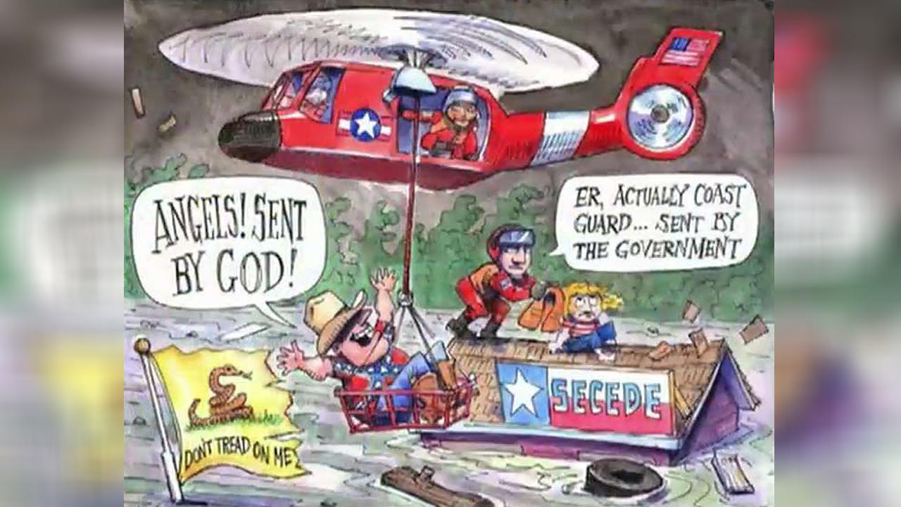 Politico cartoon mocks Harvey victims, sparks outrage