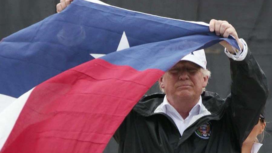 Texan tells story about lending his flag to President Trump