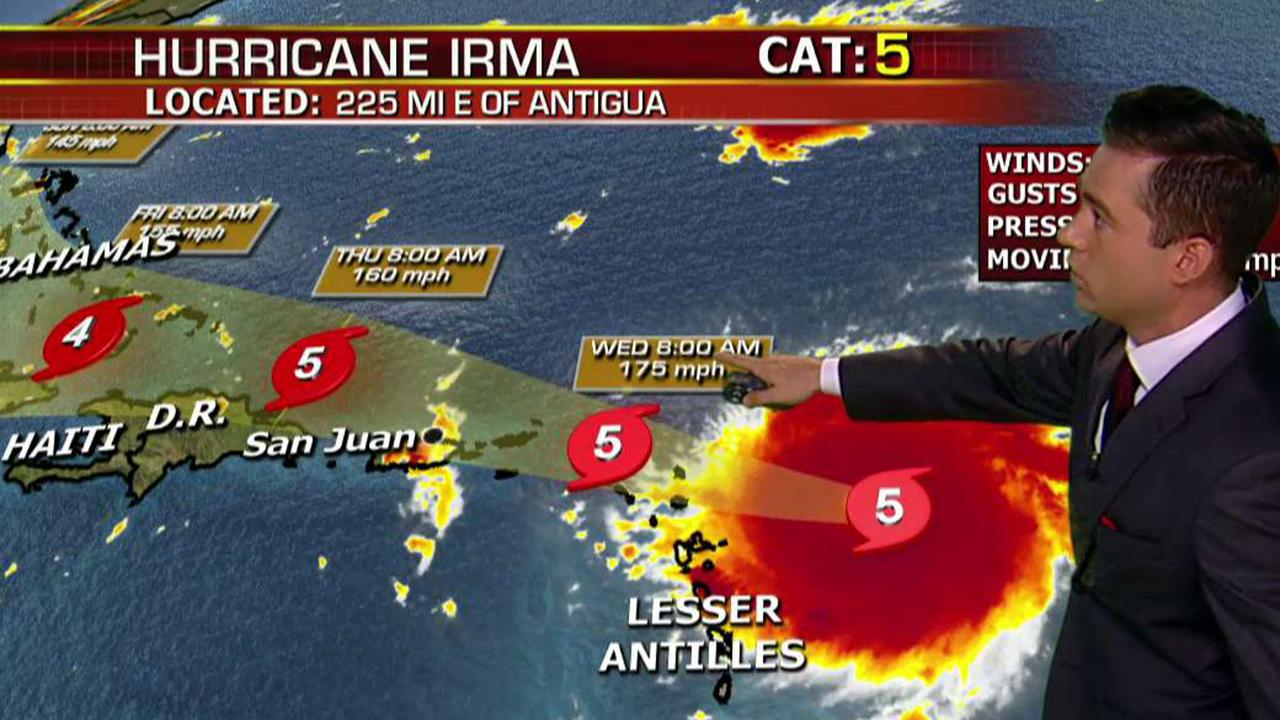 Steering winds key to powerful Hurricane Irma's path