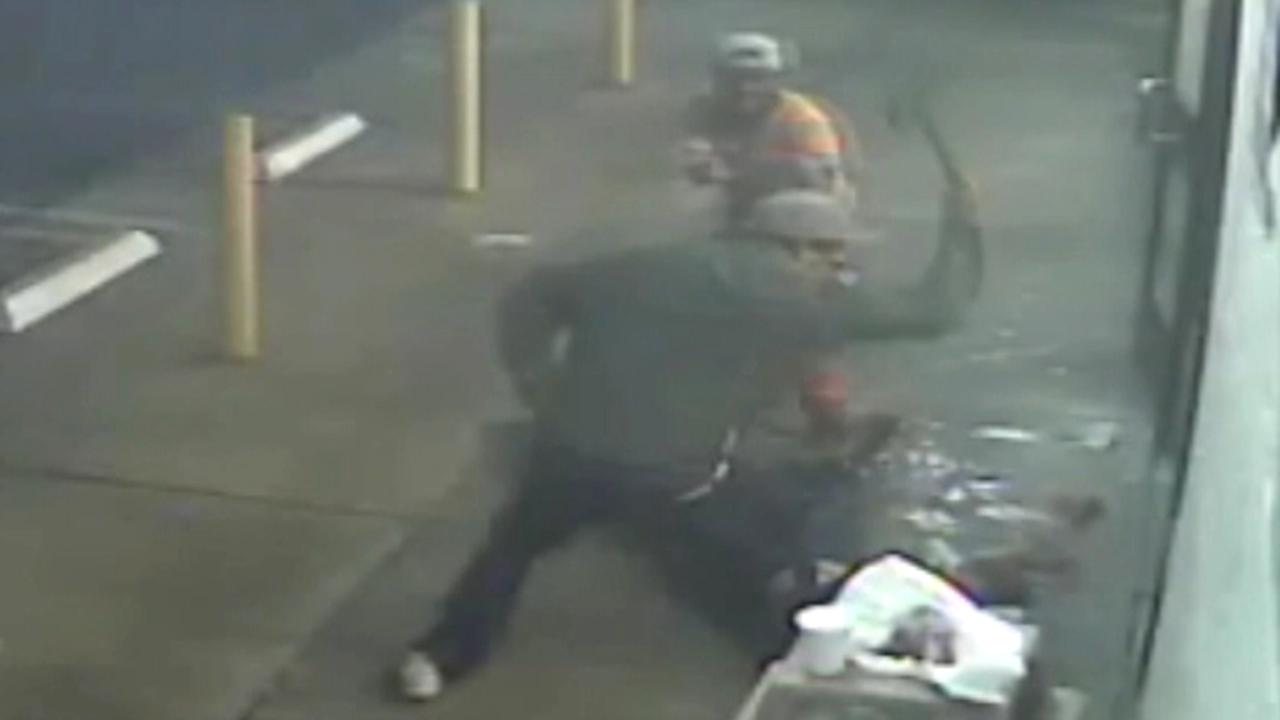 Gruesome ax attack caught on camera shocks cops