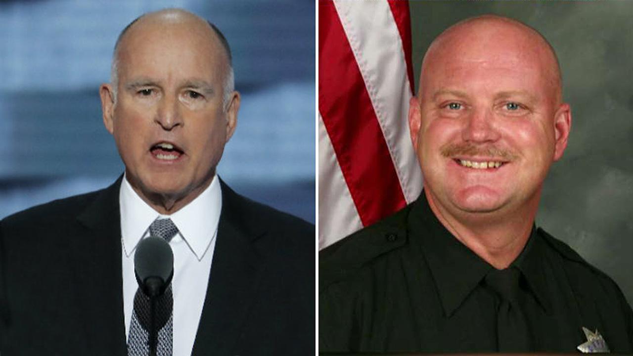 Jerry Brown prison reform law blamed for cop's death