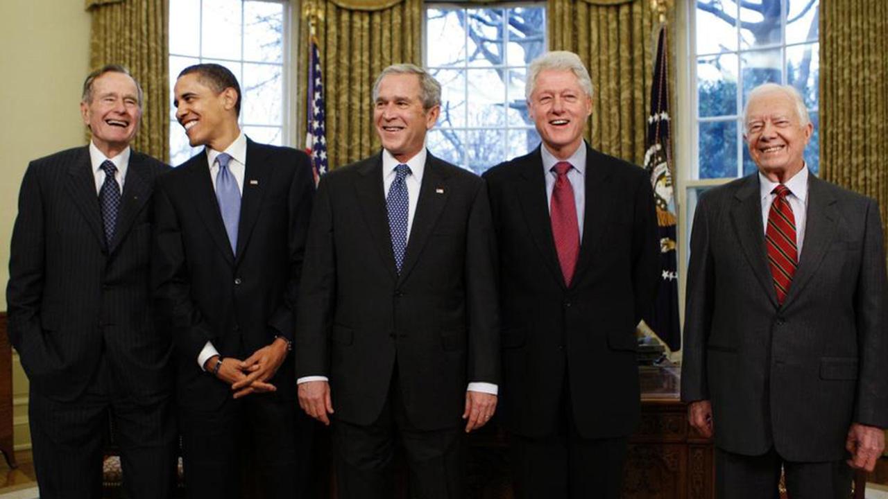 All five living former presidents team up for Harvey relief 