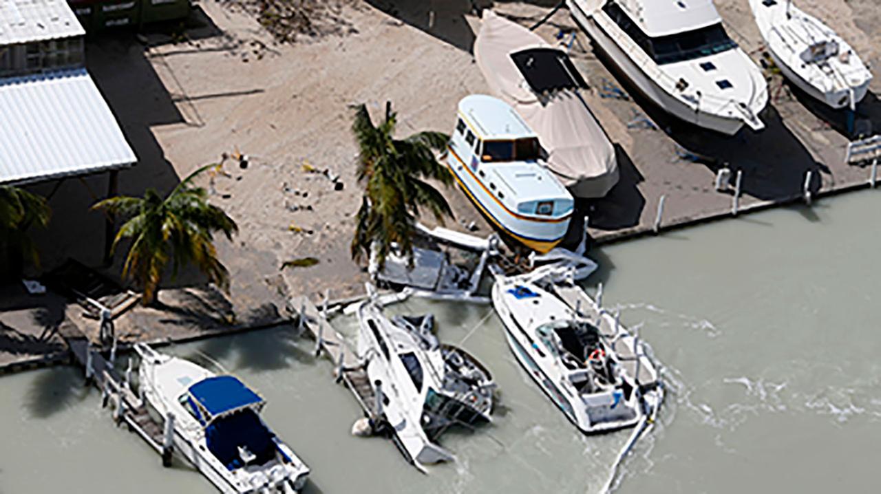 Irma's storm surge causes widespread damage in the Keys