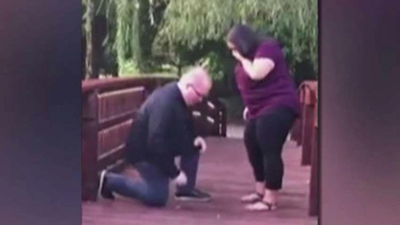 Proposal fail: Man drops engagement ring in pond