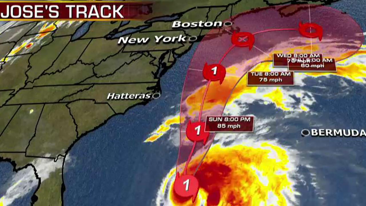 Forecasters monitoring track of Hurricane Jose