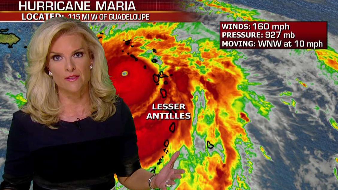 Hurricane Maria heads toward Puerto Rico as category 5 storm