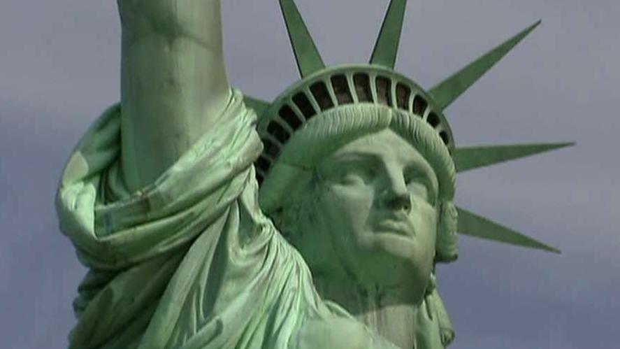 Kilmeade and Secretary Zinke visit the Statue of Liberty