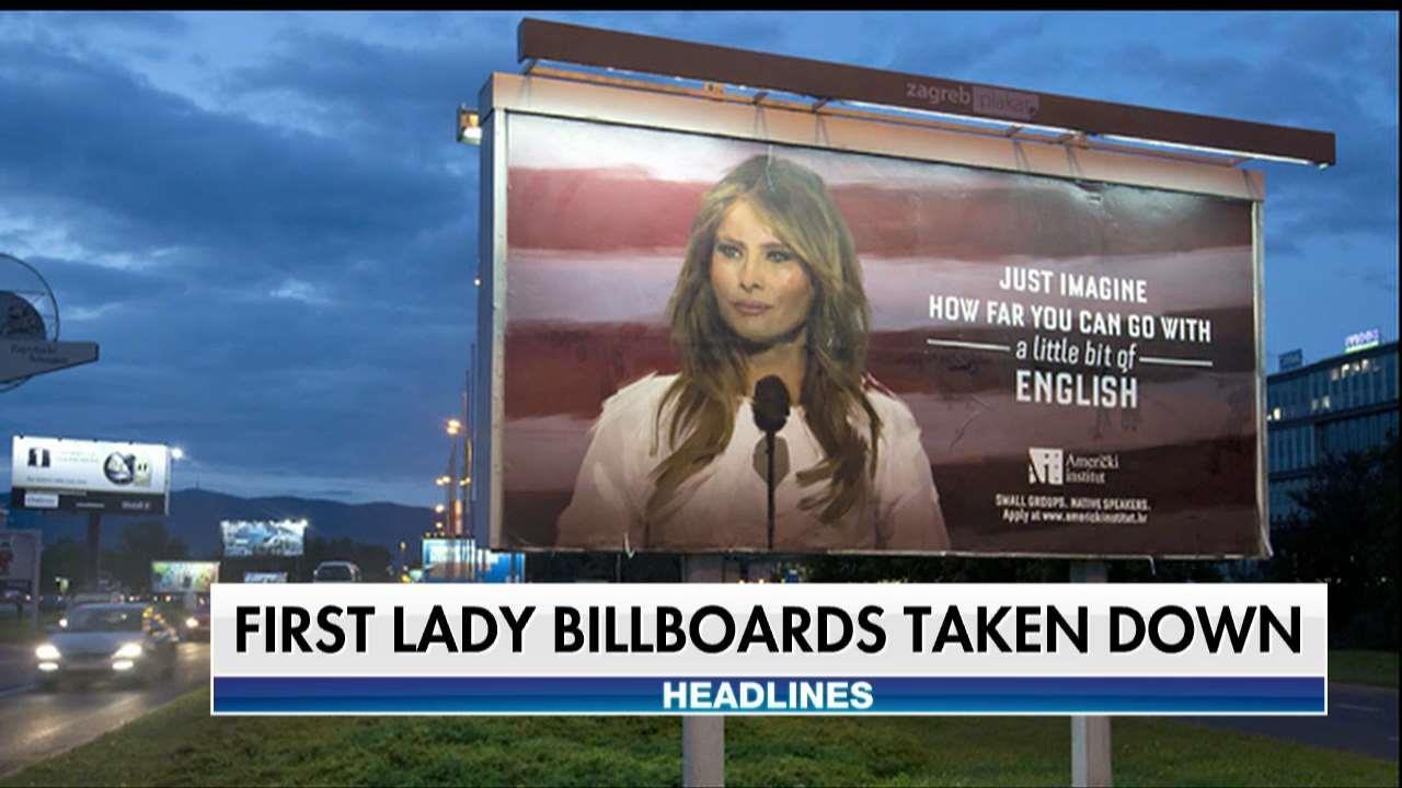 Melania Trump's Lawyers Threaten Suit Over 'Little English' Billboards