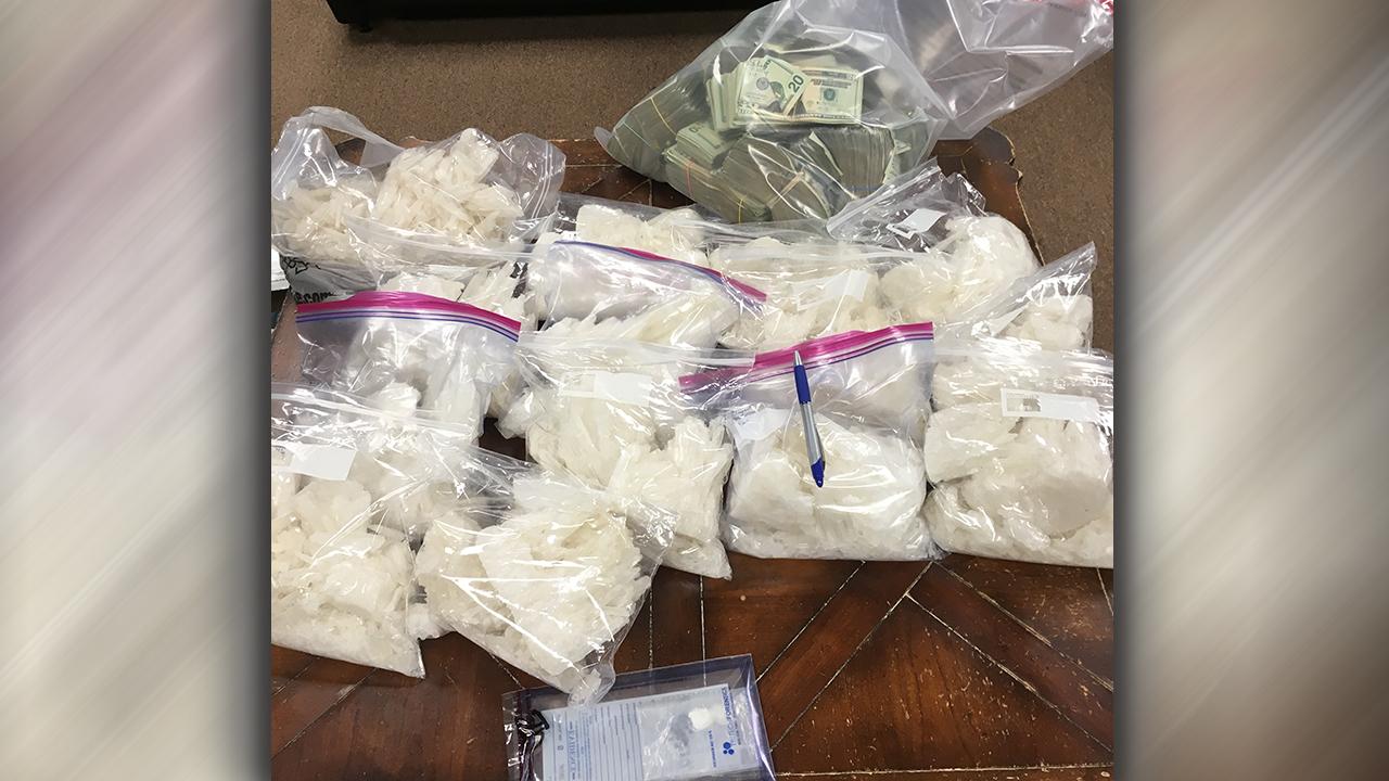 Police crack down on meth rings valued in the millions