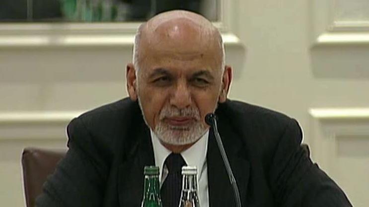 Afghan president thanks Americans for sacrifices