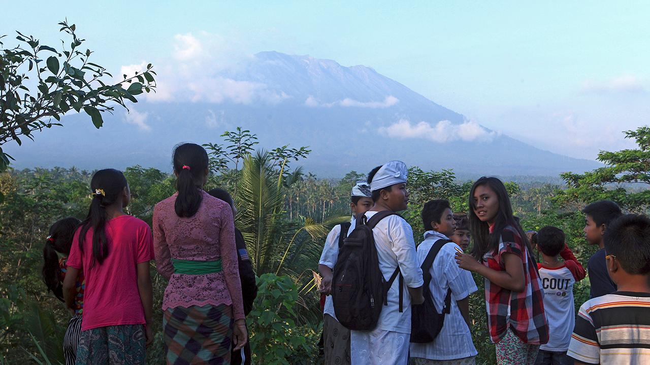 Volcano eruption fears spark evacuation on island of Bali