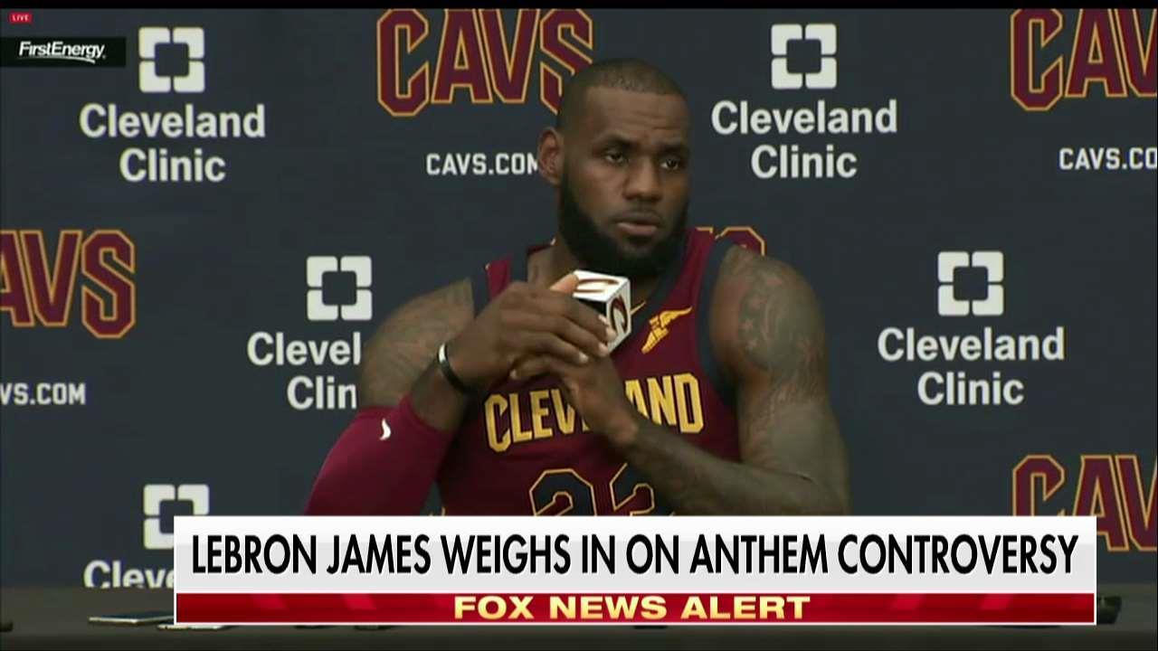 LeBron James weighs in on anthem protests